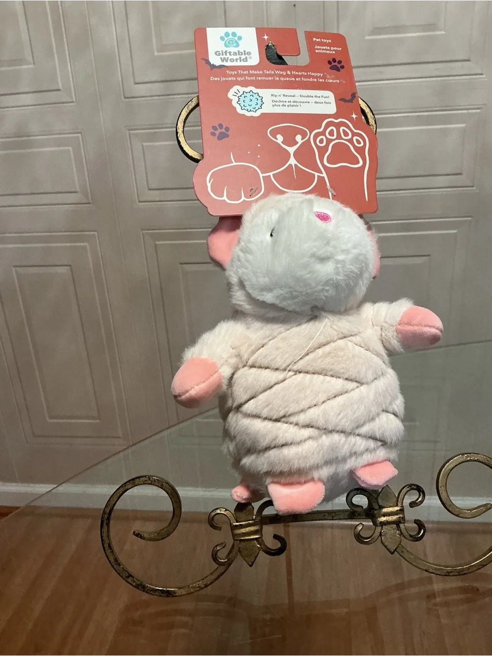 Brand New Giftable  Mice Ball Body Very Solf Toy Clinker & Squeaker  8”